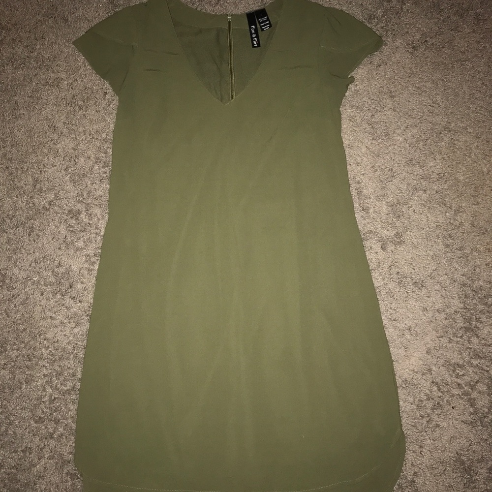 olive green dress